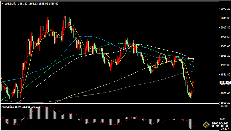 漢聲張新才:[10月10日晚評]美國債券市場動盪，美元下跌金價沖高回落整理